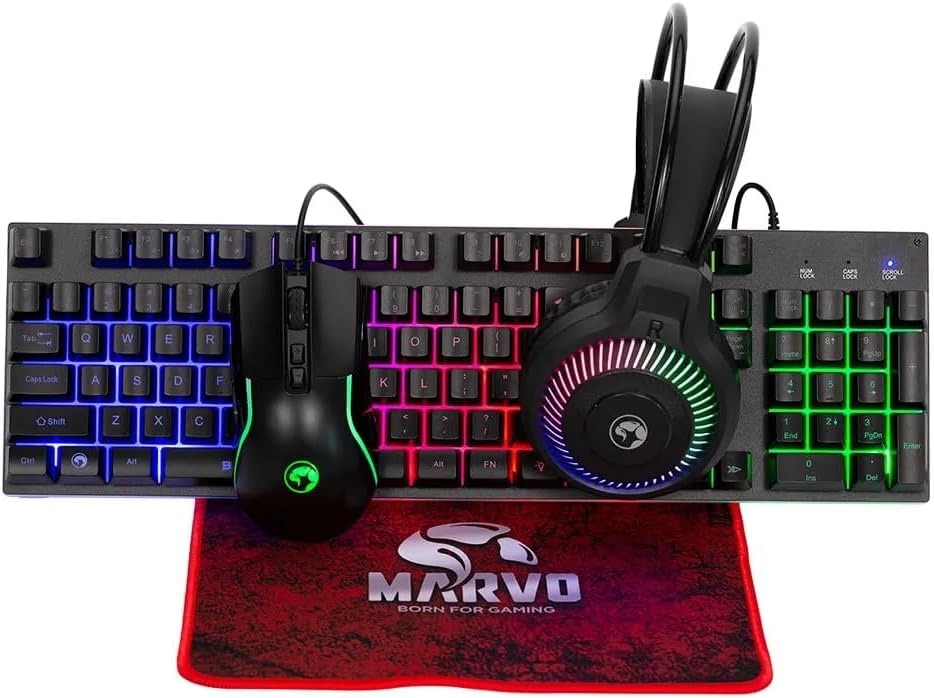MARVO CM416 LOOT40 4 in 1 Gaming Combo - Keyboard, Mouse, Headset, Mouse Pad