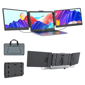 12 inch Triple Screen Laptop Monitor Extender-Portable and Foldable